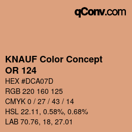 カラーコード: KNAUF Color Concept - OR 124 | qconv.com