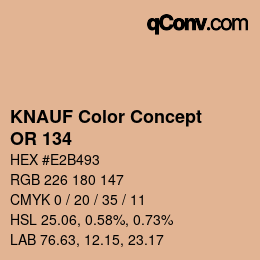 Farbcode: KNAUF Color Concept - OR 134 | qconv.com