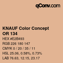 Farbcode: KNAUF Color Concept - OR 134 | qconv.com