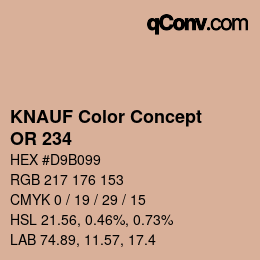 カラーコード: KNAUF Color Concept - OR 234 | qconv.com