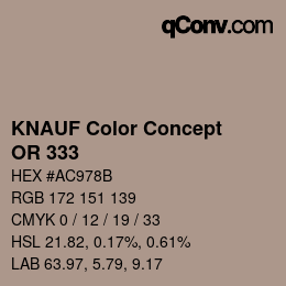 Código de color: KNAUF Color Concept - OR 333 | qconv.com