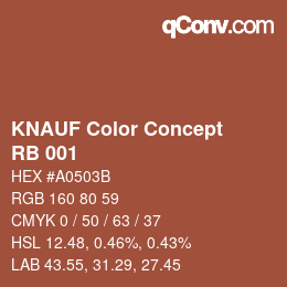 カラーコード: KNAUF Color Concept - RB 001 | qconv.com