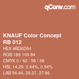 Farbcode: KNAUF Color Concept - RB 012 | qconv.com