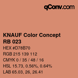 Código de color: KNAUF Color Concept - RB 023 | qconv.com