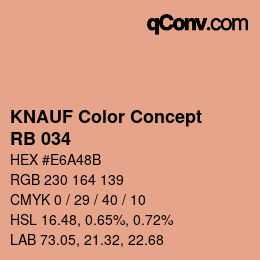 Farbcode: KNAUF Color Concept - RB 034 | qconv.com