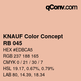 Código de color: KNAUF Color Concept - RB 045 | qconv.com