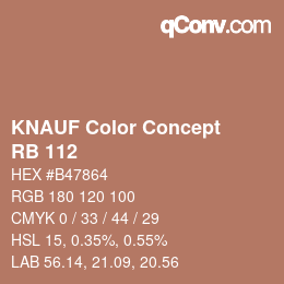 Código de color: KNAUF Color Concept - RB 112 | qconv.com