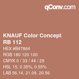 Código de color: KNAUF Color Concept - RB 112 | qconv.com