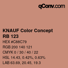 カラーコード: KNAUF Color Concept - RB 123 | qconv.com