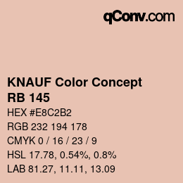 カラーコード: KNAUF Color Concept - RB 145 | qconv.com