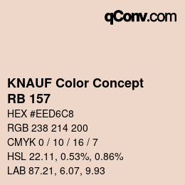 カラーコード: KNAUF Color Concept - RB 157 | qconv.com