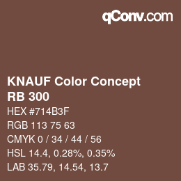 Farbcode: KNAUF Color Concept - RB 300 | qconv.com