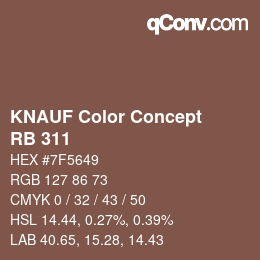 Farbcode: KNAUF Color Concept - RB 311 | qconv.com