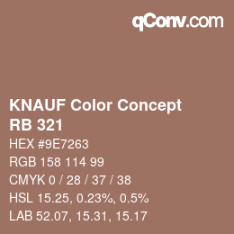 カラーコード: KNAUF Color Concept - RB 321 | qconv.com