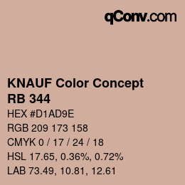 Código de color: KNAUF Color Concept - RB 344 | qconv.com