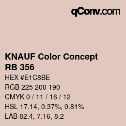 カラーコード: KNAUF Color Concept - RB 356 | qconv.com