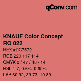 Farbcode: KNAUF Color Concept - RO 022 | qconv.com