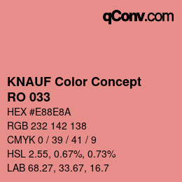 Farbcode: KNAUF Color Concept - RO 033 | qconv.com