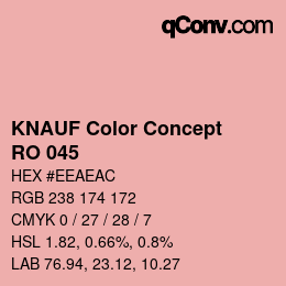 カラーコード: KNAUF Color Concept - RO 045 | qconv.com