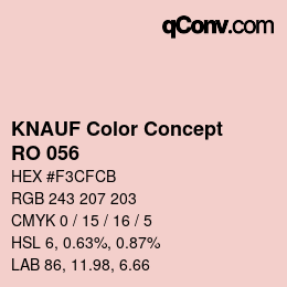 Farbcode: KNAUF Color Concept - RO 056 | qconv.com