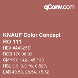 Farbcode: KNAUF Color Concept - RO 111 | qconv.com