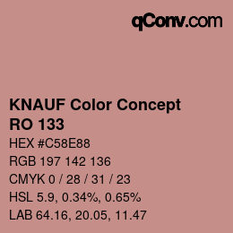 Farbcode: KNAUF Color Concept - RO 133 | qconv.com