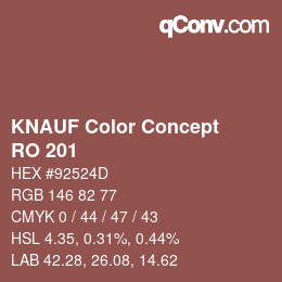 カラーコード: KNAUF Color Concept - RO 201 | qconv.com