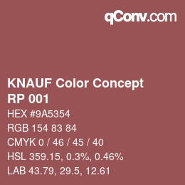 Código de color: KNAUF Color Concept - RP 001 | qconv.com