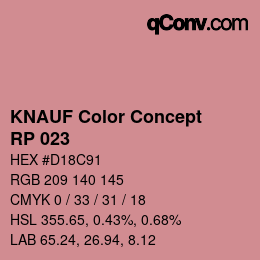 カラーコード: KNAUF Color Concept - RP 023 | qconv.com