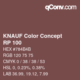 カラーコード: KNAUF Color Concept - RP 100 | qconv.com