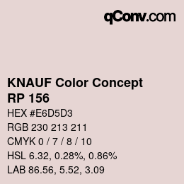 Farbcode: KNAUF Color Concept - RP 156 | qconv.com