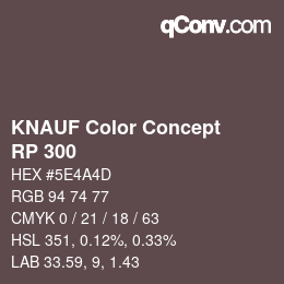 カラーコード: KNAUF Color Concept - RP 300 | qconv.com