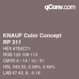 Farbcode: KNAUF Color Concept - RP 311 | qconv.com