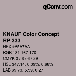 カラーコード: KNAUF Color Concept - RP 333 | qconv.com