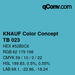 Color code: KNAUF Color Concept - TB 023 | qconv.com