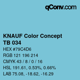 Farbcode: KNAUF Color Concept - TB 034 | qconv.com