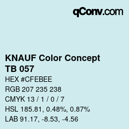 カラーコード: KNAUF Color Concept - TB 057 | qconv.com