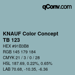 Color code: KNAUF Color Concept - TB 123 | qconv.com