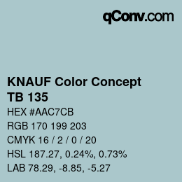 Color code: KNAUF Color Concept - TB 135 | qconv.com