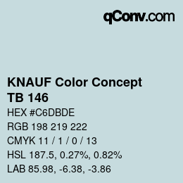Farbcode: KNAUF Color Concept - TB 146 | qconv.com