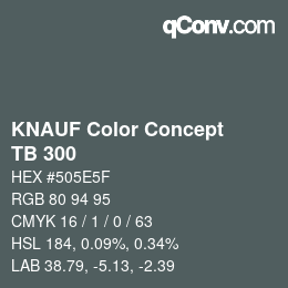 Color code: KNAUF Color Concept - TB 300 | qconv.com