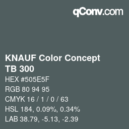カラーコード: KNAUF Color Concept - TB 300 | qconv.com