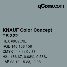 Farbcode: KNAUF Color Concept - TB 322 | qconv.com