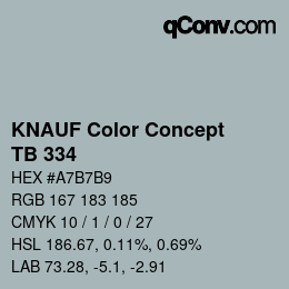 Color code: KNAUF Color Concept - TB 334 | qconv.com