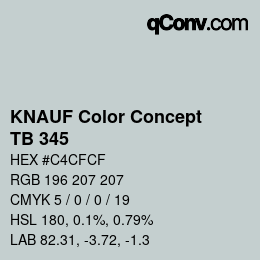 Color code: KNAUF Color Concept - TB 345 | qconv.com