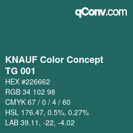 Farbcode: KNAUF Color Concept - TG 001 | qconv.com