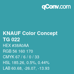 Color code: KNAUF Color Concept - TG 022 | qconv.com
