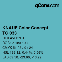 Color code: KNAUF Color Concept - TG 033 | qconv.com