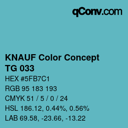 カラーコード: KNAUF Color Concept - TG 033 | qconv.com