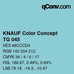 カラーコード: KNAUF Color Concept - TG 045 | qconv.com